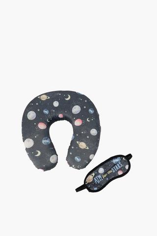 Space Travel Pillow And Mask