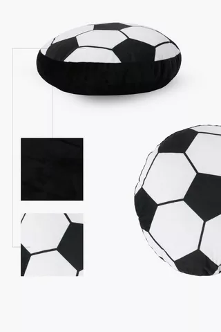 Printed Round Soccer Ball Rug 40x40cm