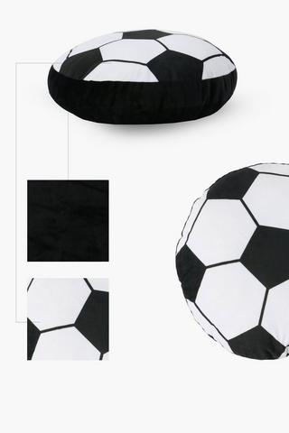 Printed Round Soccer Ball Rug 40x40cm