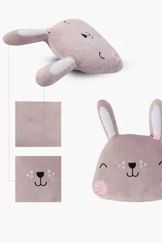 3d Bunny Scatter Cushion, 50x37cm