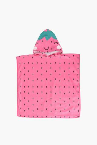 Hooded Strawberry Towel 60x120cm