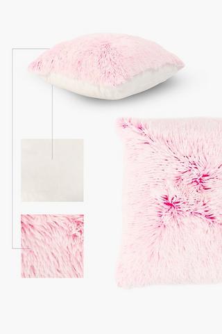 Faux Fur Shaggy Scatter Cushion 60x60cm