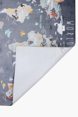 Worldmap Rug, 120x180cm