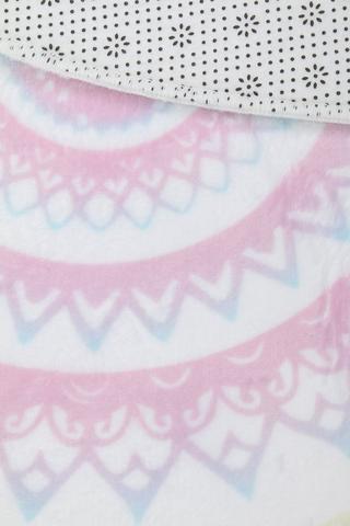 Printed Round Boho Rug 120cm