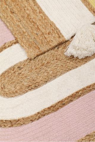 Jute Rainbow Arch Rug 123x30cm