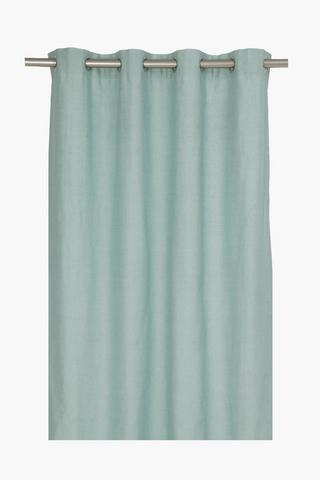 Linen Look Eyelet Curtain 140x225cm