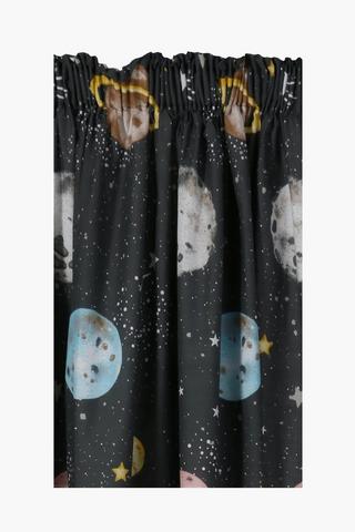 Polycotton Space Curtain, 230x218cm