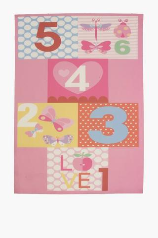 Soft Foam Hopscotch Rug, 130x180cm