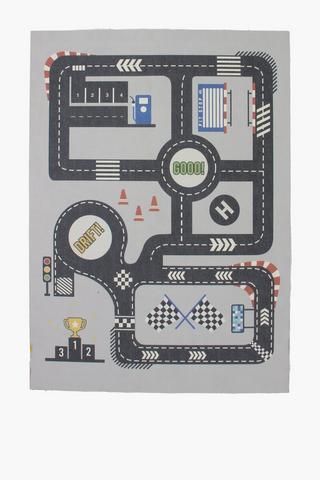 Soft Foam Race Track Rug, 130x180cm
