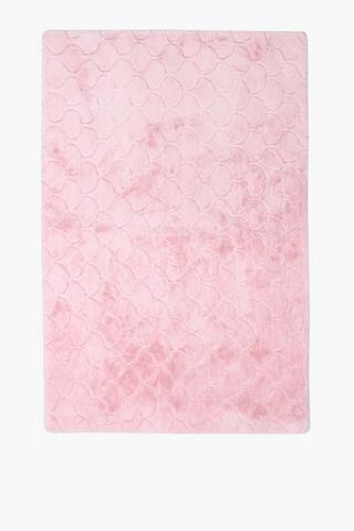 Embossed Scalloped Rug, 120x180cm