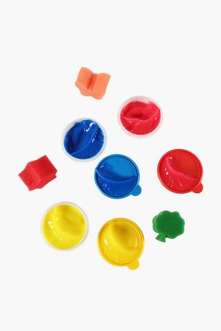 Finger Paints And Sponge Set