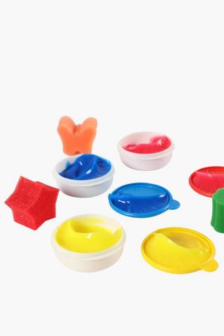 Finger Paints And Sponge Set