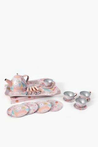 Metal Juniper Unicorn Tea Set