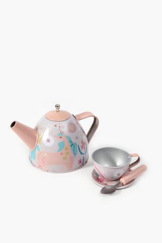 Metal Juniper Unicorn Tea Set