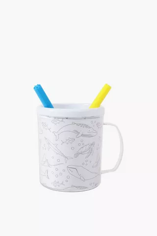 Colour Your Own Ocean Mug Kit