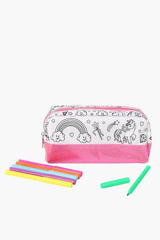 Colour Your Own Unicorn Pencil Case