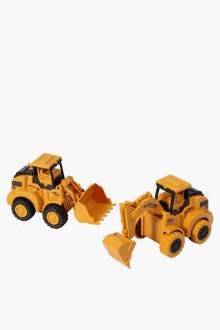 Set Of 2 Mini Construction Push Trucks