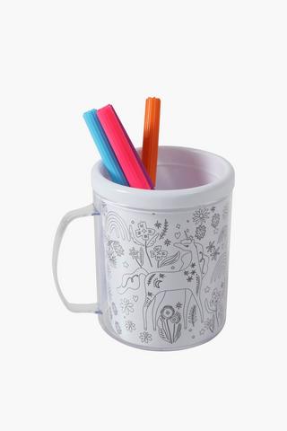 Colour Your Own Unicorn Mug Kit