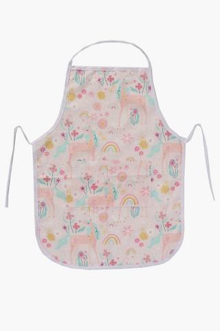 Kids Rainbow Apron With Pocket, 52x70cm