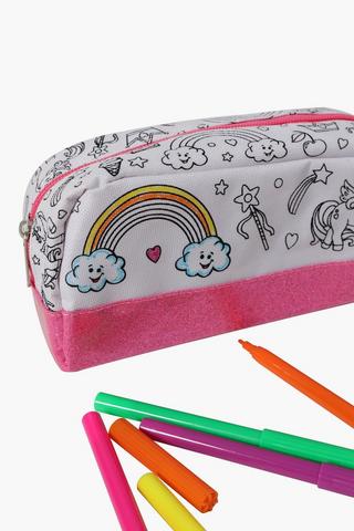 Colour Your Own Unicorn Pencil Case