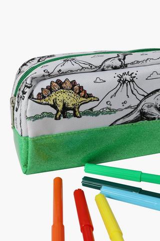Colour Your Own Dinosaur Pencil Case