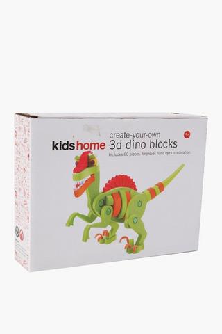 3d Dino Blocks, 60 Piece