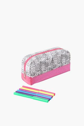 Colour Your Own Pencil Case