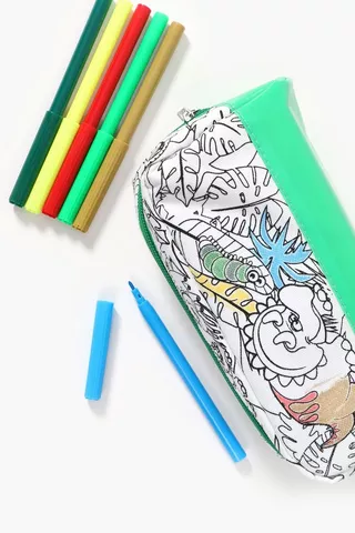 Colour Your Own Pencil Case