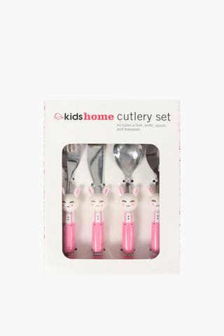 4 Piece Bunny Cutlery Set