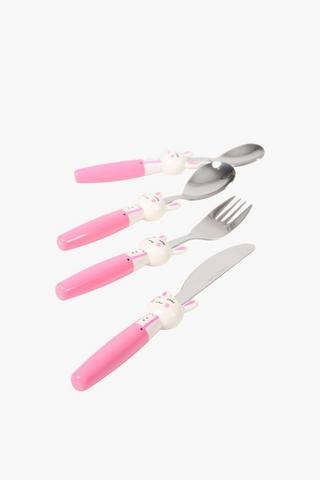 4 Piece Bunny Cutlery Set