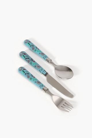 3 Piece Doodle Cutlery Set