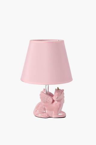 Ceramic Unicorn Pearl Lamp Set