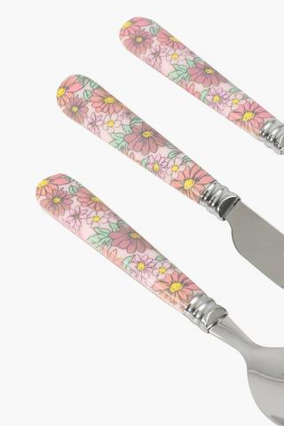 3 Piece Metal Bunny Cutlery Set