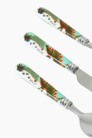 3 Piece Metal Jungle Cutlery Set