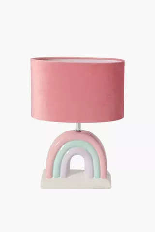 Ceramic Rainbow Lamp With Shade