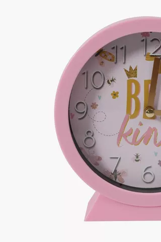 Poppy Bee Kind Clock