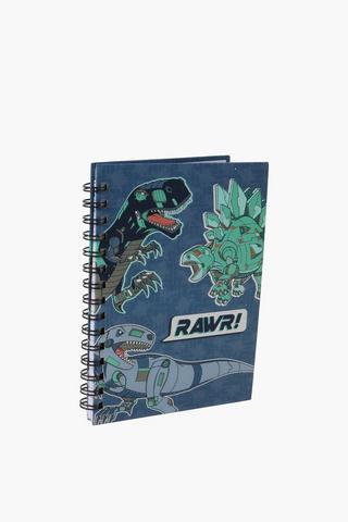 Dino Bot Spiral Notebook A5