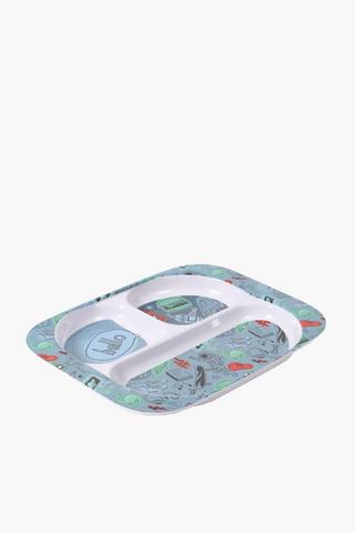Doodle Divisonal Melamine Plate