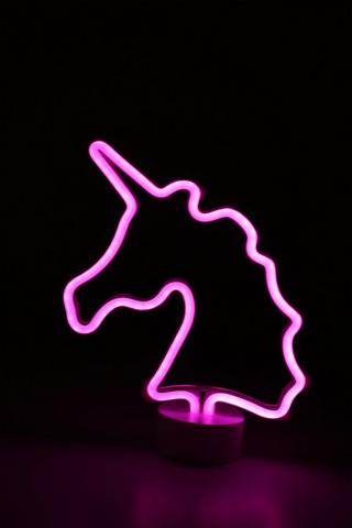 Neon Unicorn Led Light On Stand