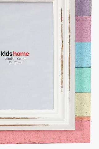 Wooden Rainbow Photo Frame, 15x20cm