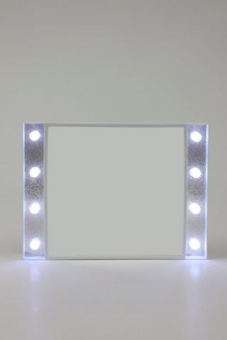 Led Bulb Glitter Mirror, 30x40cm