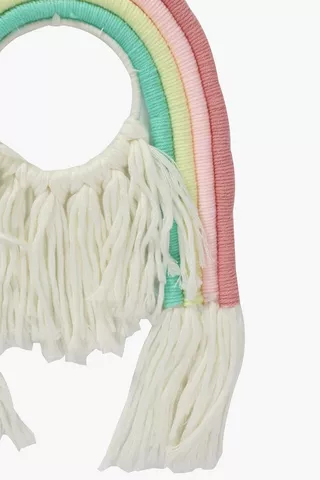 Hanging Decorative Wool Rainbow