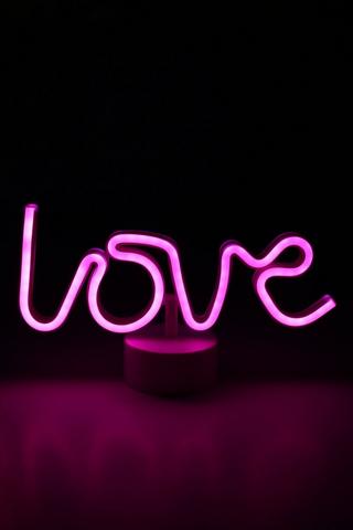 Led Love Light On Stand