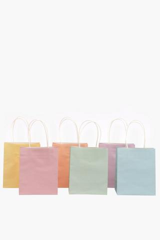 6 Pack Plain Gift Bags Small