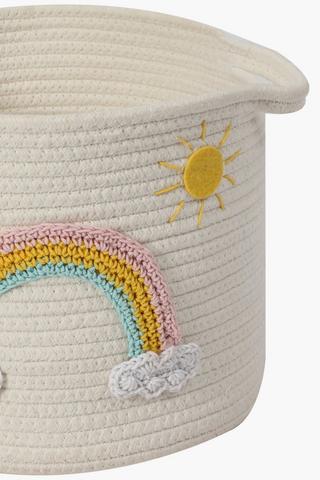 Rope Rainbow Basket Large