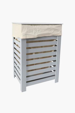 Wooden Laundry Bin With Lid