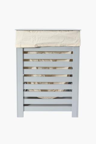 Wooden Laundry Bin With Lid
