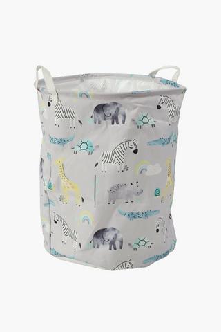 Crunch Laundry Safari Animals Basket