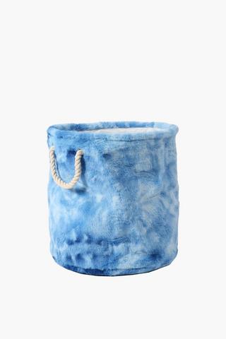 Faux Fur Storage Basket