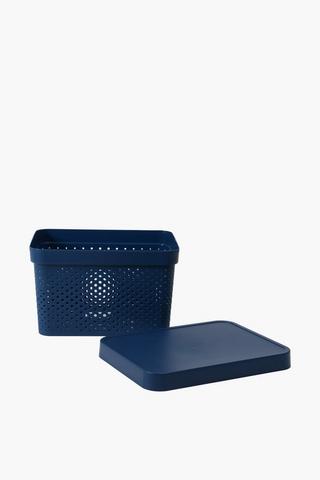 Plastic Dot Basket Large